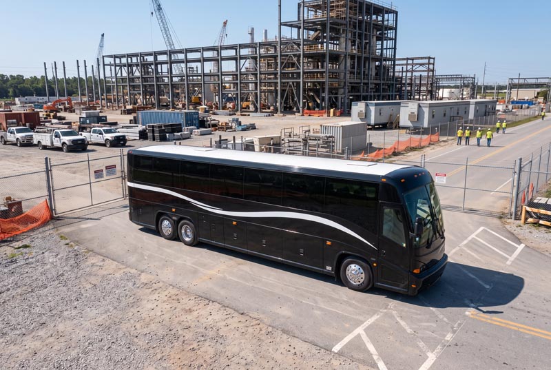 Construction Site Shuttle Bus Rentals in Jurupa Valley, CA
