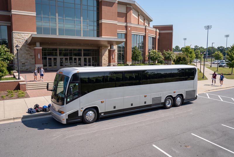 Sports Team Charter Bus Rentals in Jurupa Valley, CA
